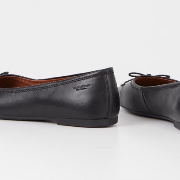 Vagabond Black Leather Ballet Flats – Size 39 (US 9) - Picture 5 of 13
